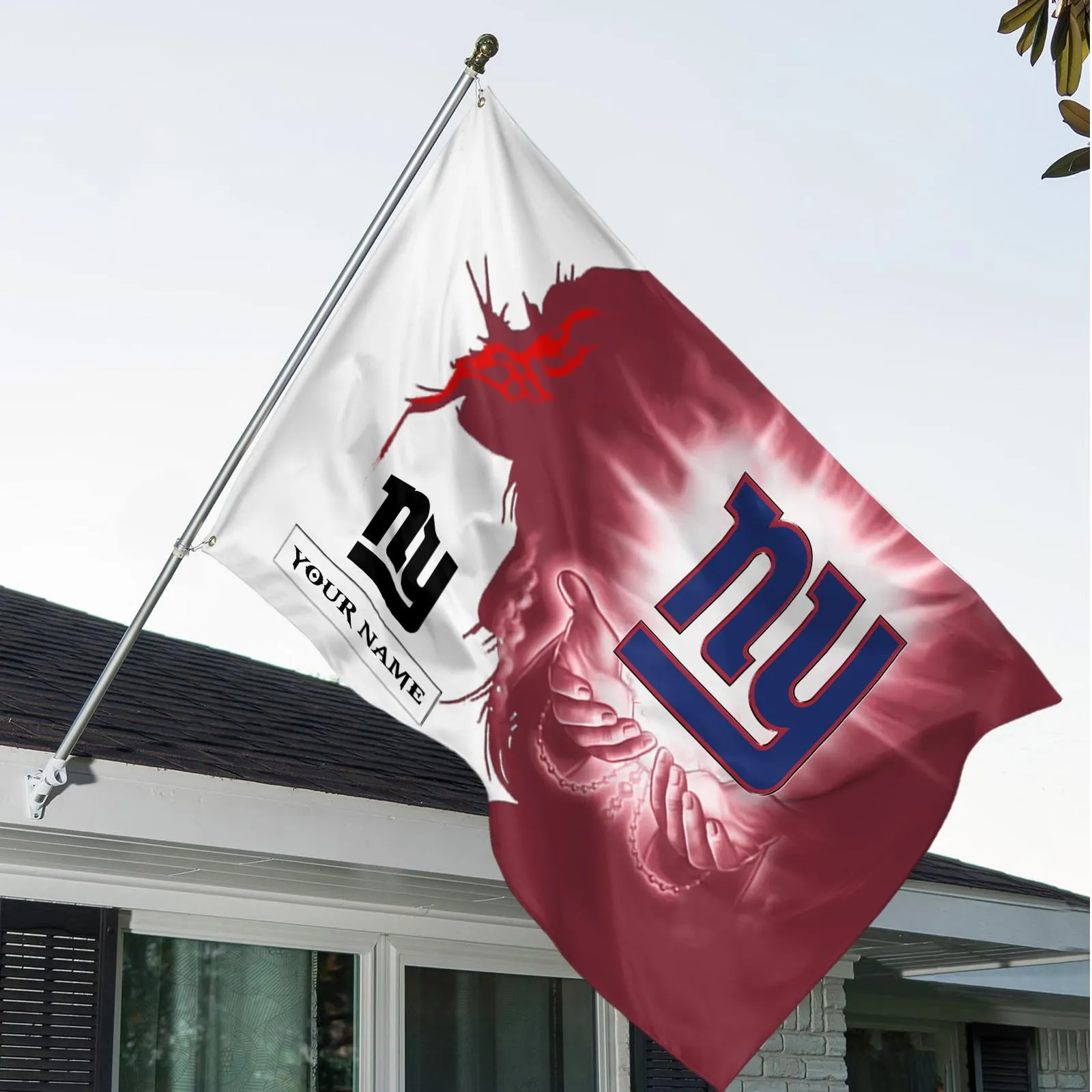 Blue Helm Flag 3D Print, Fan Collective Flag NFL103