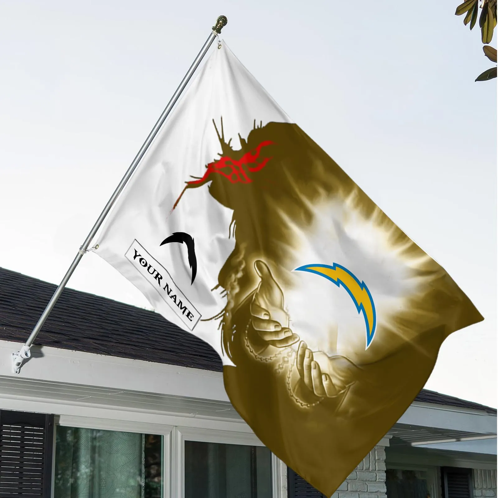 Bolt Crew Flag 3D Print, Bold Victory Flag NFL103