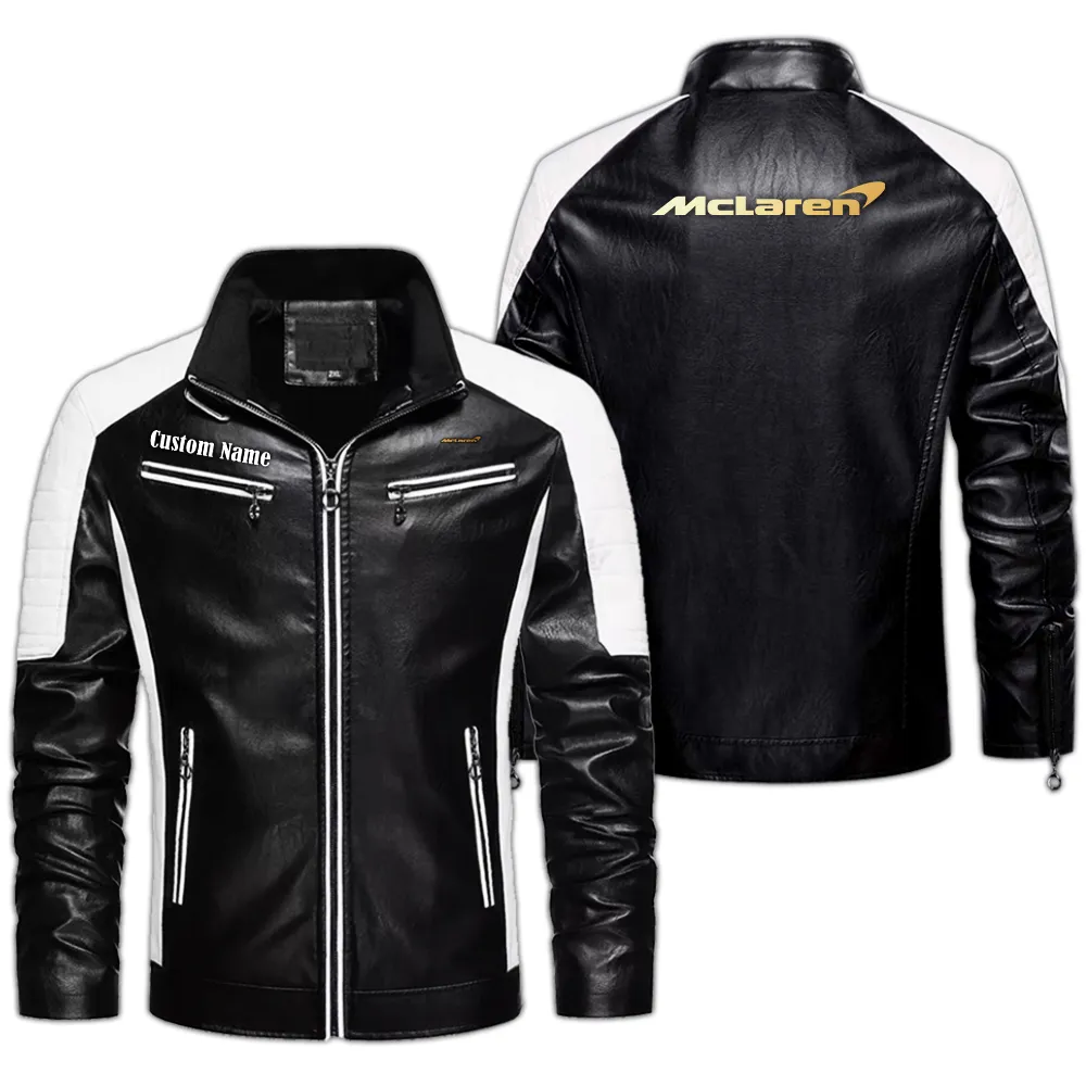 British Supercar Men's Pu Leather Jacket, Rider Comfort Leather Strength CAR040 - Black