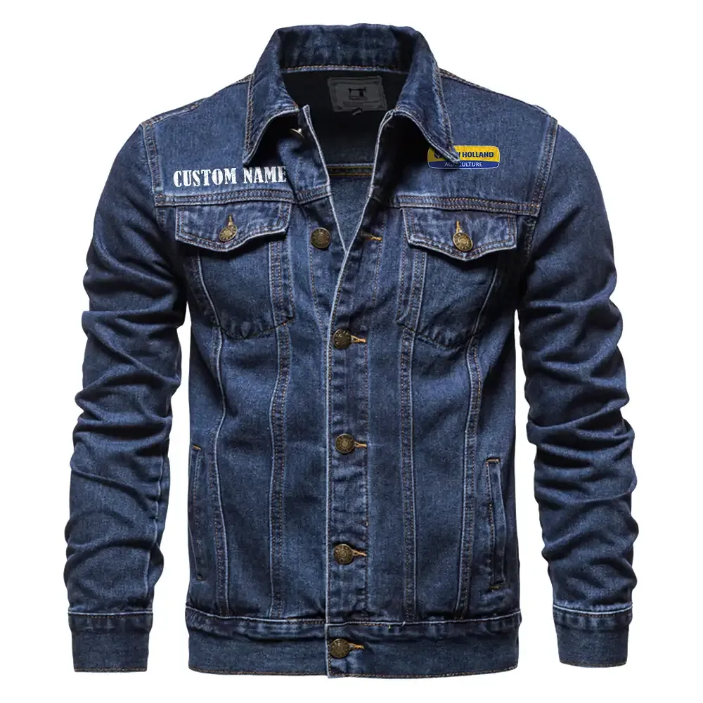 Built Tough Denim Jacket, Motorcycle Pride Denim Style CAR190 - Dark Blue