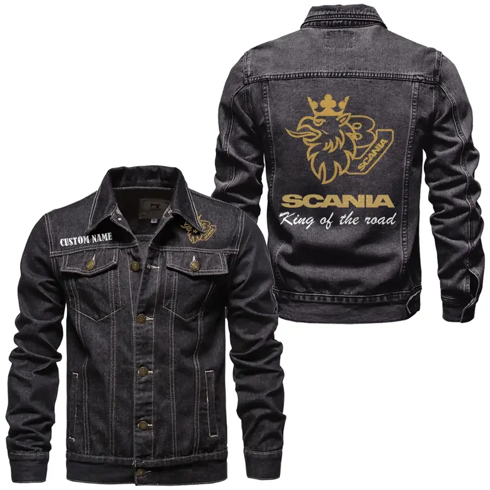 Built Tough Denim Jacket, Road-Ready Denim Jacket CAR190 - Black