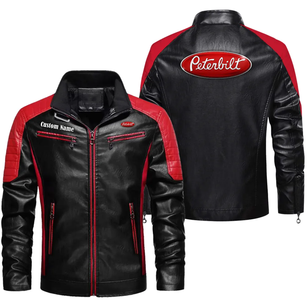 Cargo Hauler Men's Pu Leather Jacket, Driven Style PU Leather CAR040 - Red