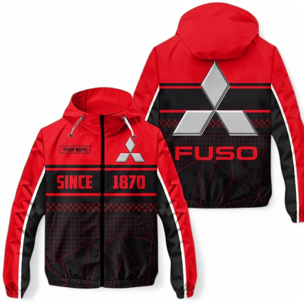 Cargo Hauler Windbreaker Jacket, Bold Spirit Waterproof CAR305 - Red