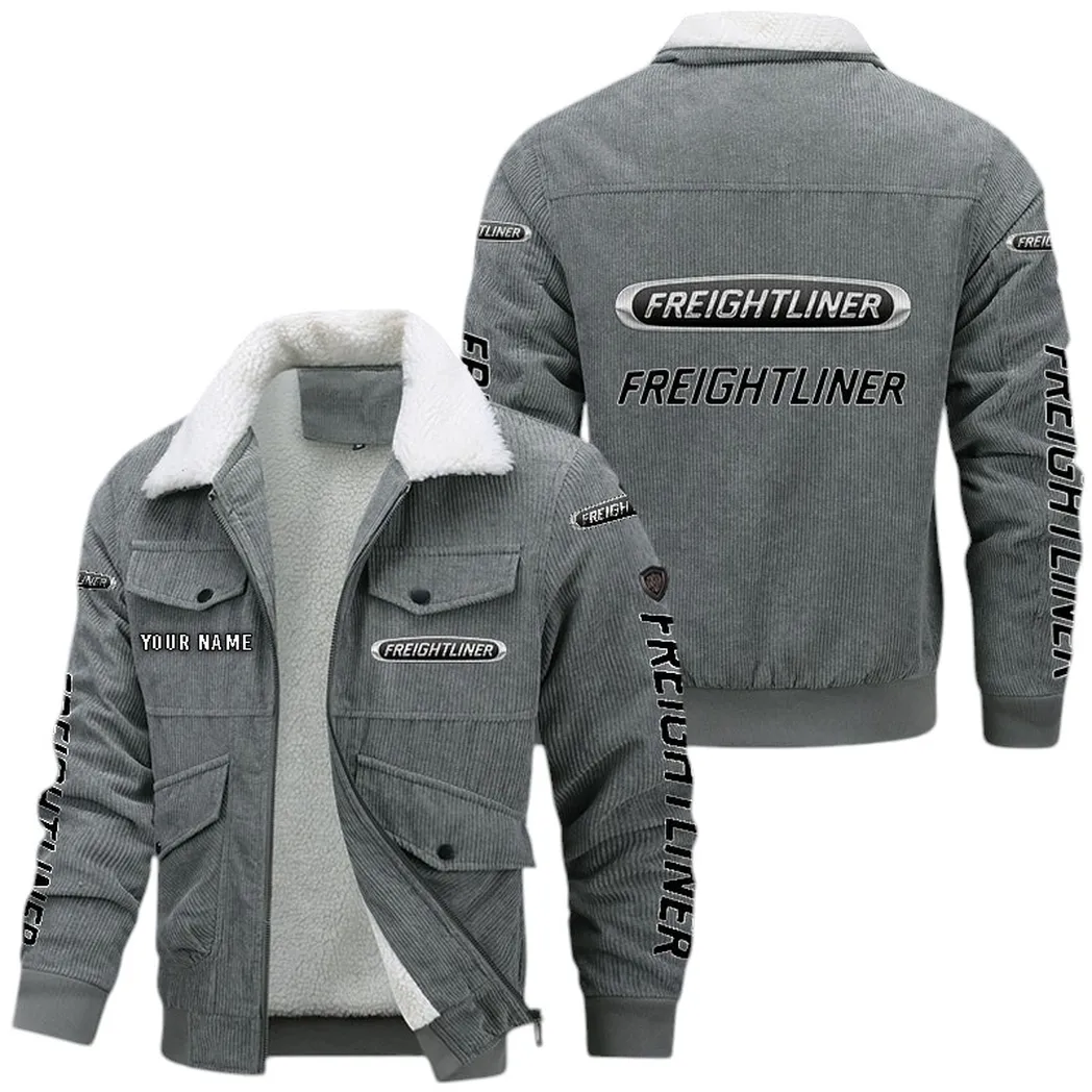 Cargo Lorry Thickened Corduroy Jacket, Corduroy Enthusiast Sports Jacket CAR149 - Gray