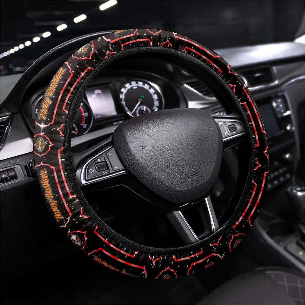 Chopper Style Steering Wheel Cover 3D Print, Precision Fit Steering Cover CAR550 - Red