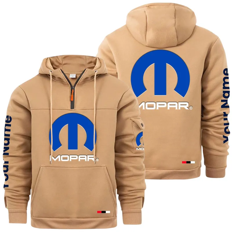 Classic Auto Fan Large Pocket Hoodie, Rider's Everyday Comfort Hoodie CAR514 - Khaki