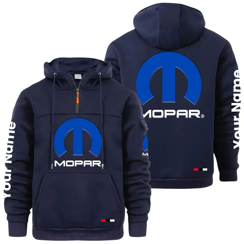 Classic Auto Fan Large Pocket Hoodie, Rider's Everyday Comfort Hoodie CAR514 - Navy