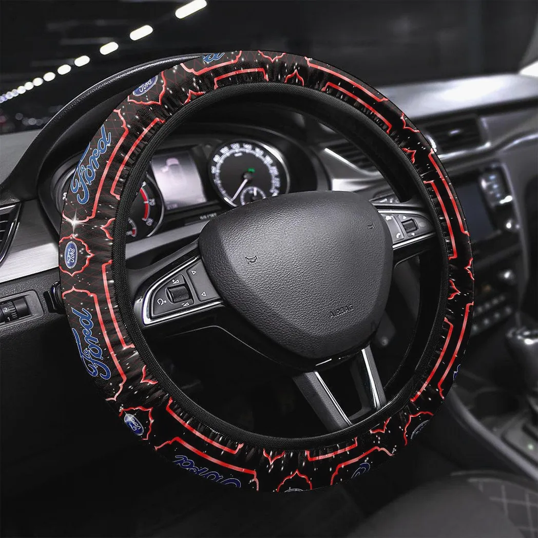Classic Car Steering Wheel Cover 3D Print, Custom Ride Control Wheel Cover CAR146 - Red