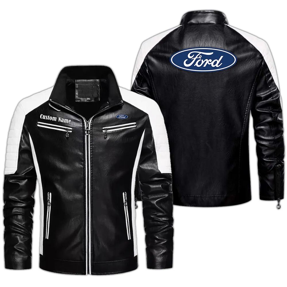 Classic Motion Men's Pu Leather Jacket, Streetwear Edge PU Jacket CAR040 - Black