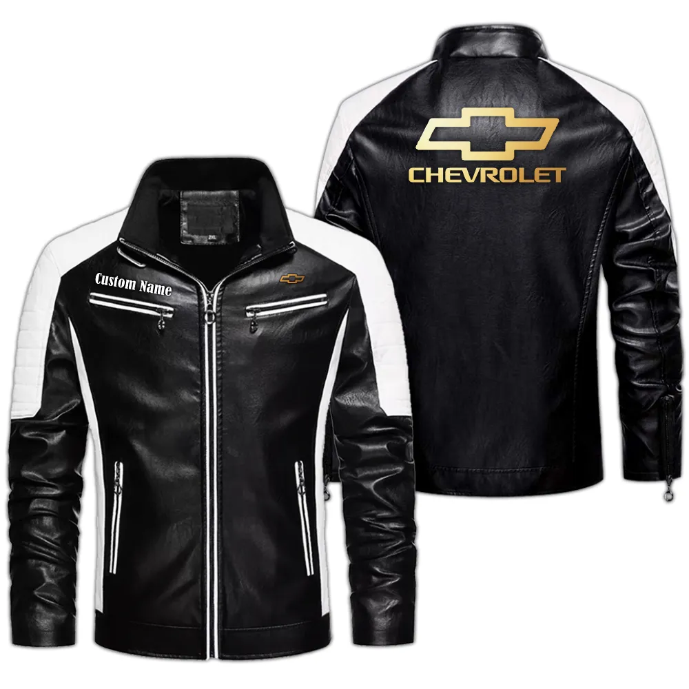 Classic Muscle Car Men's Pu Leather Jacket, Garage Life PU Jacket CAR040 - Black