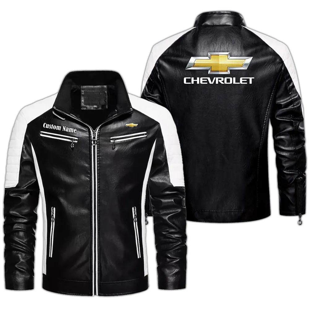 Classic Muscle Car Men's Pu Leather Jacket, Rider Lifestyle PU Leather CAR040 - Black