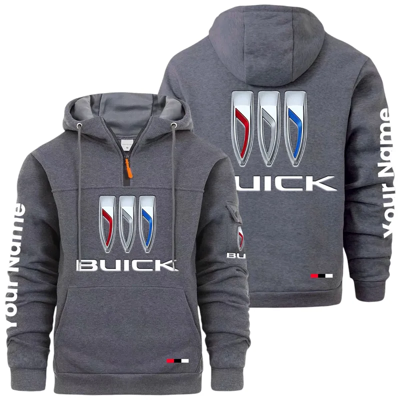 Comfort-Oriented Car Large Pocket Hoodie, Road-Ready Large Pocket Hoodie CAR514 - Dark Gray