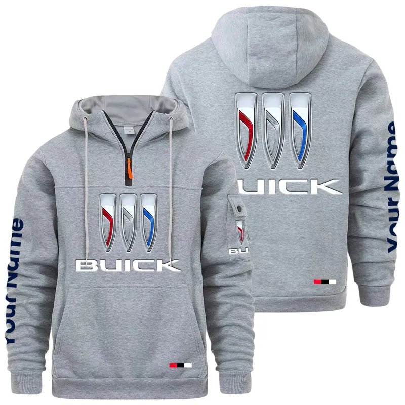 Comfort-Oriented Car Large Pocket Hoodie, Road-Ready Large Pocket Hoodie CAR514 - Light Gray