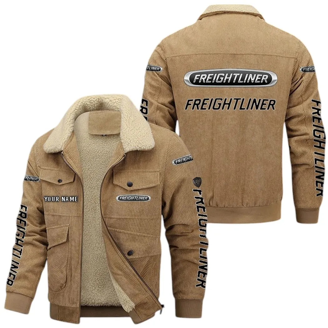Commercial Hauler Thickened Corduroy Jacket, Thick Corduroy Lifestyle Jacket CAR149 - Khaki
