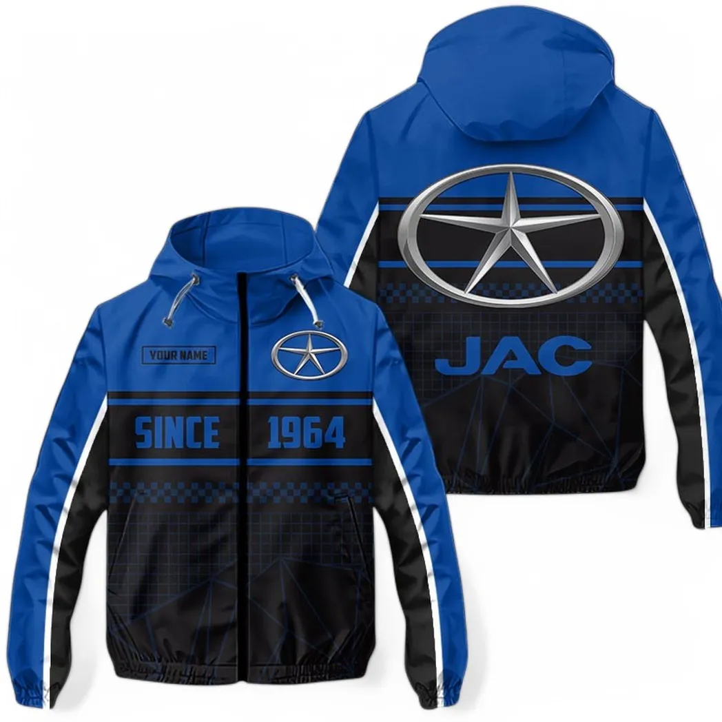 Commercial Work Truck Windbreaker Jacket, Stadium-Ready Waterproof Jacket CAR305 - Blue