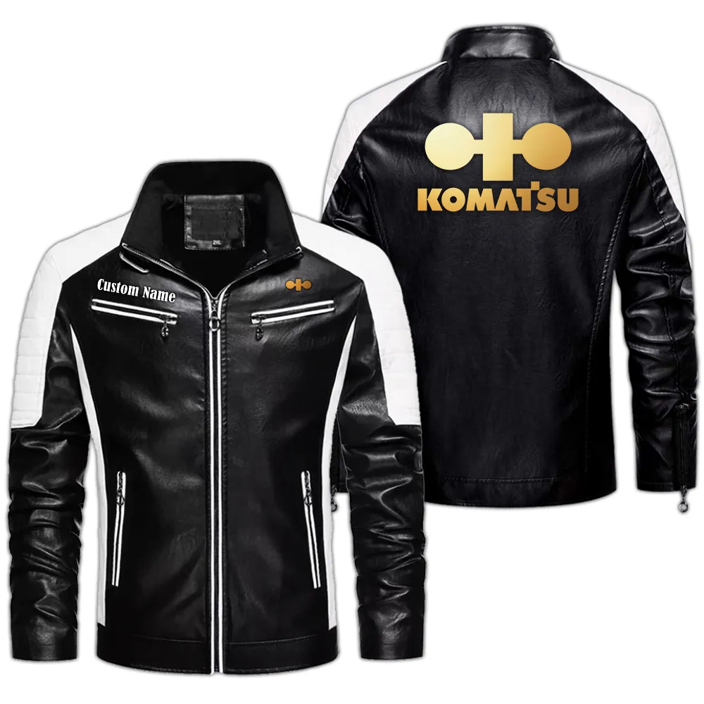 Construction Beast Men's Pu Leather Jacket, Rider Pride PU Jacket CAR040 - Black