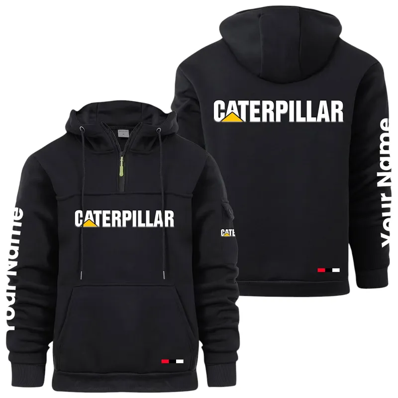 Construction Equipment Large Pocket Hoodie, Car Enthusiast Everyday Hoodie CAR514 - Black