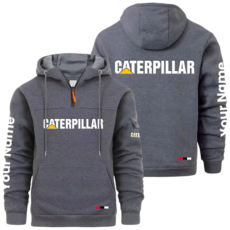 Construction Equipment Large Pocket Hoodie, Car Enthusiast Everyday Hoodie CAR514 - Dark Gray
