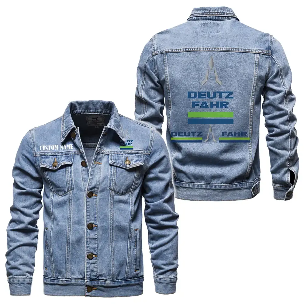 Crop Harvester Denim Jacket, Rider Lifestyle Denim Jacket CAR190 - Light Blue