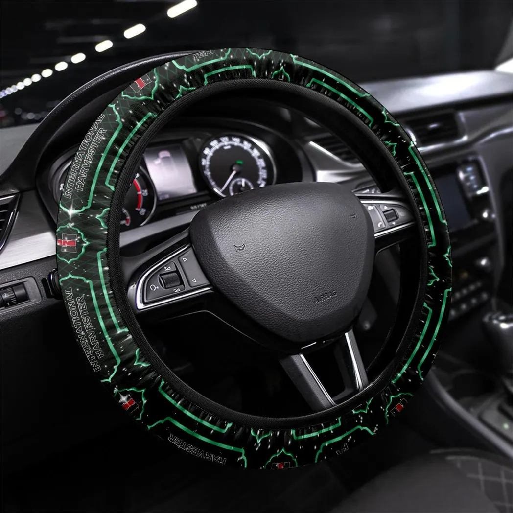 Crop Harvester Steering Wheel Cover 3D Print, Precision Fit Steering Cover CAR550 - Green