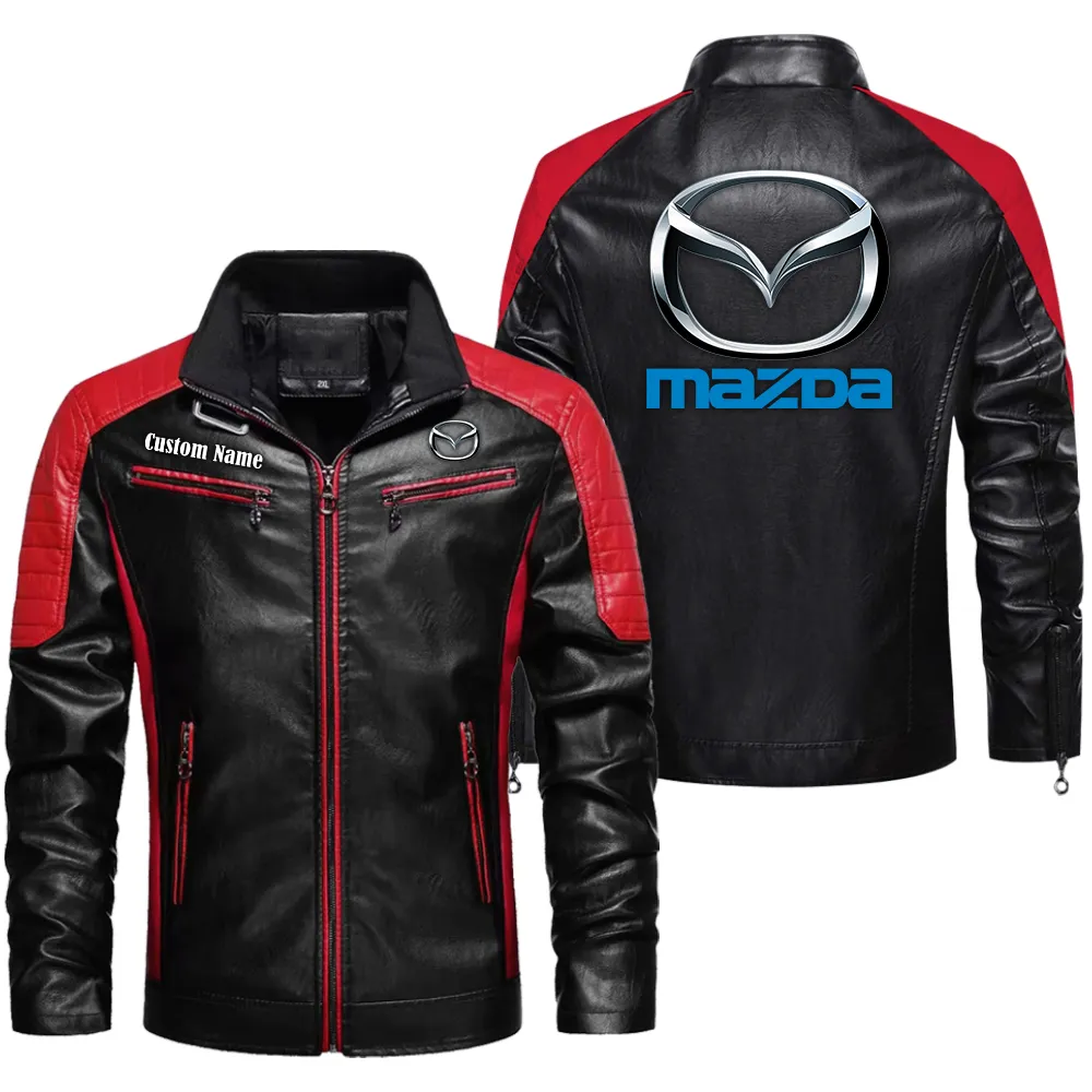 Crossover SUV Men's Pu Leather Jacket, Rider Comfort Leather Strength CAR040 - Red