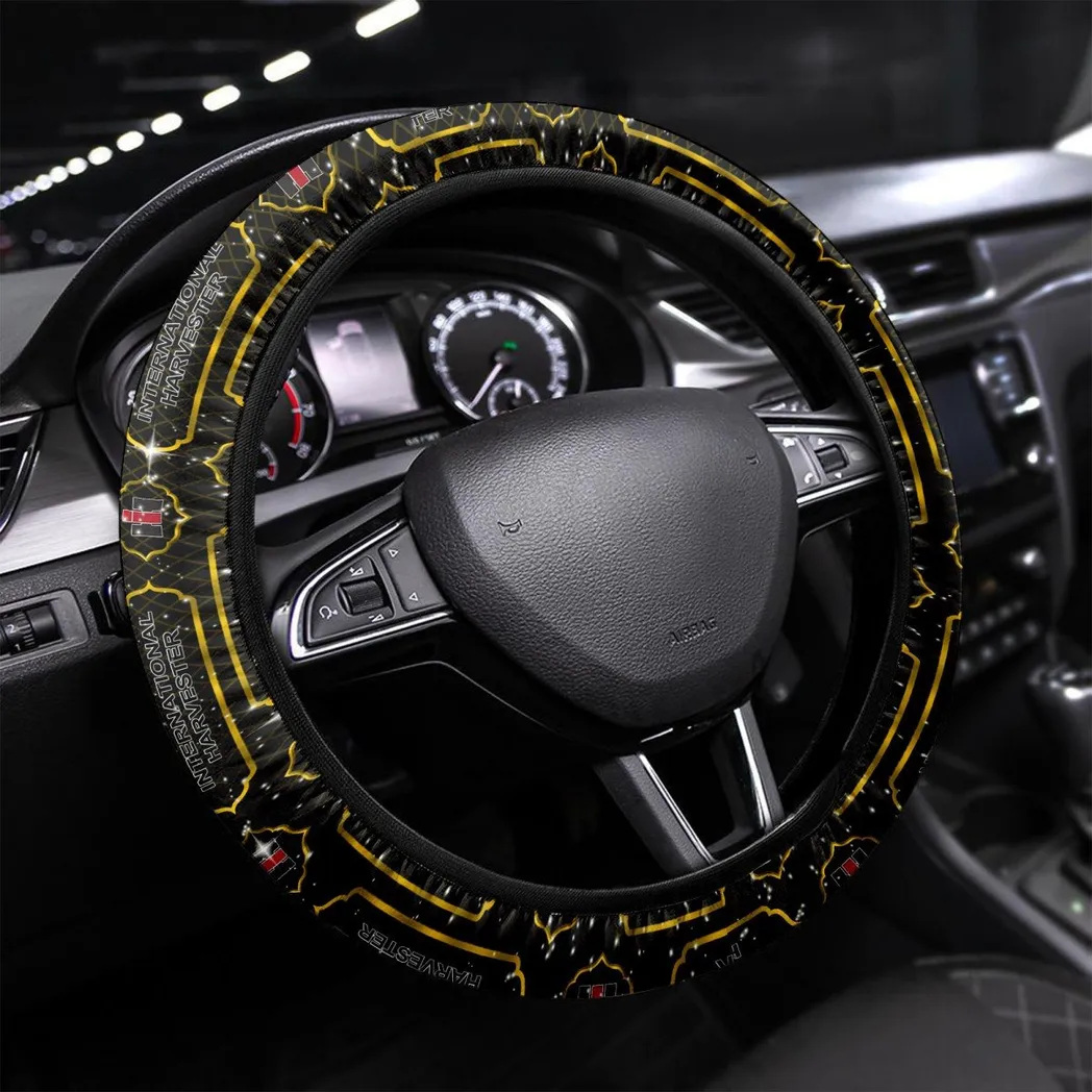 Cultivation Tractor Steering Wheel Cover 3D Print, Custom Ride Control Wheel Cover CAR550 - Yellow