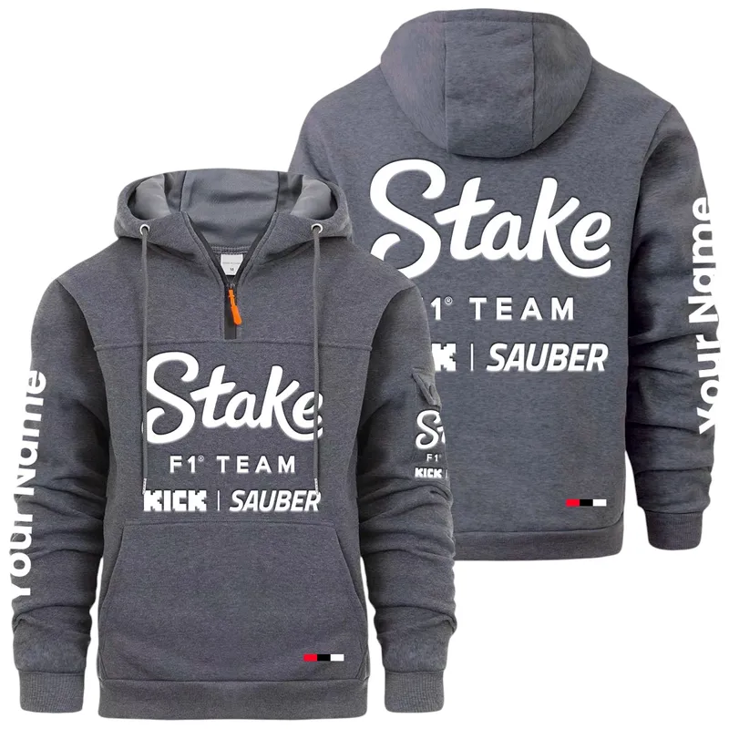 Cultural Motion Large Pocket Hoodie, Rugged Streetwear Car Hoodie CAR514 - Dark Gray