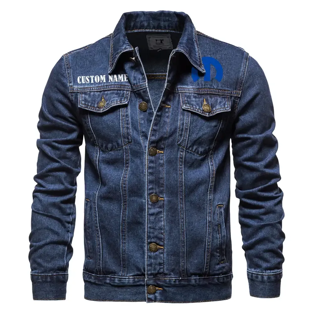 Custom Car Culture Denim Jacket, Ride Bold in Denim CAR190 - Dark Blue