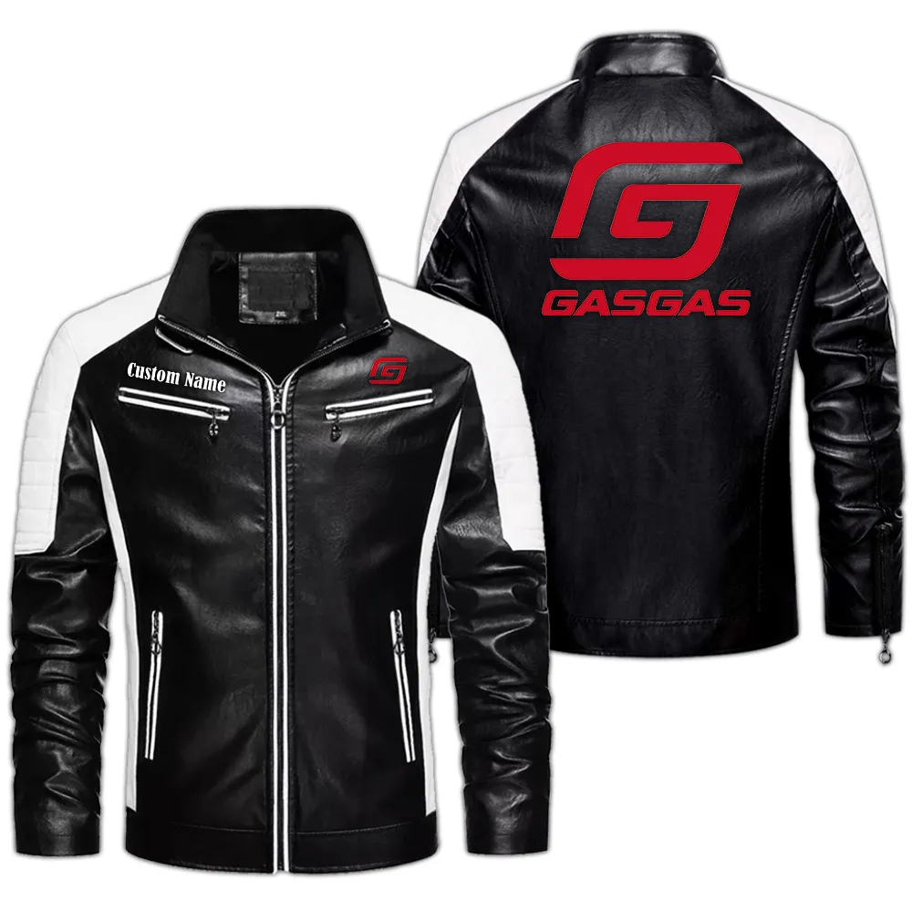 Dirt Bike Men's Pu Leather Jacket, Everyday Rugged PU Jacket CAR040 - Black