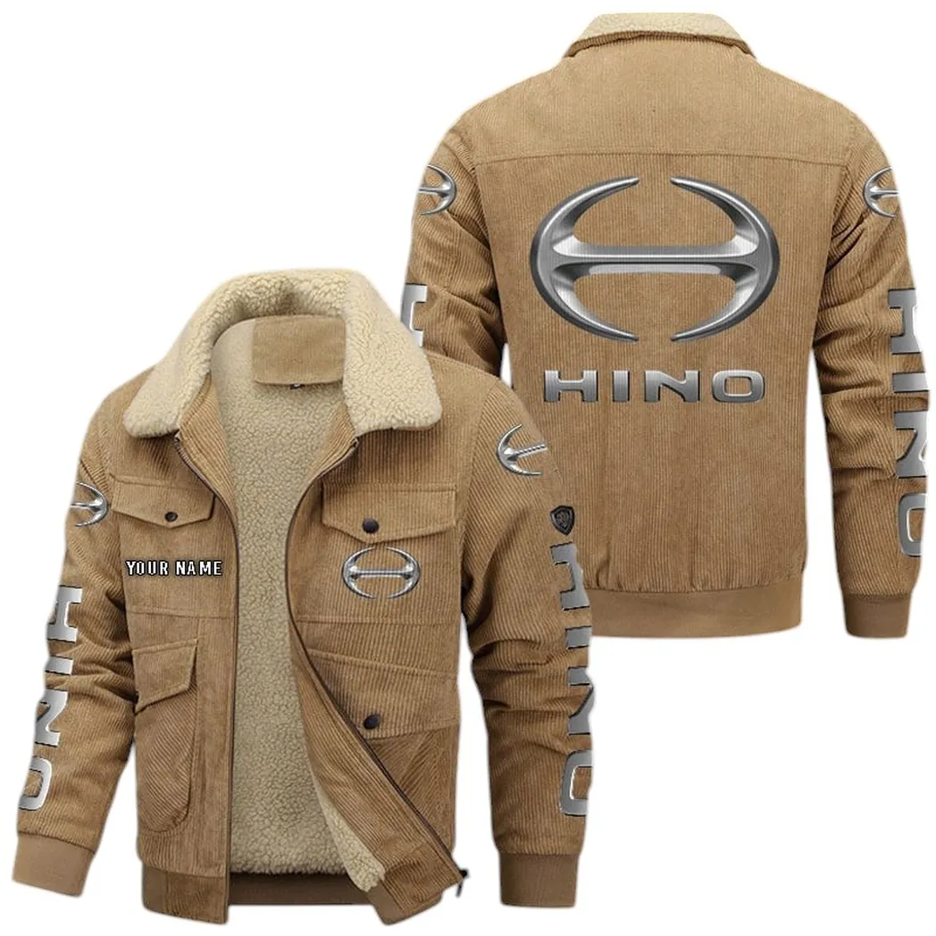 Durable Lorry Thickened Corduroy Jacket, Thick Corduroy Spirit Wear CAR149 - Khaki