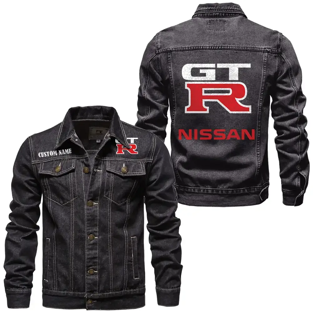 Durable Motion Denim Jacket, Road-Ready Denim Jacket CAR190 - Black