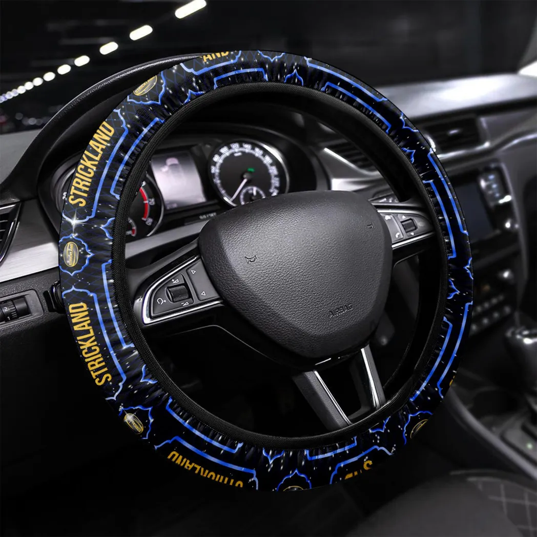 Engine-Powered Workhorse Steering Wheel Cover 3D Print, Driver's Everyday Comfort Cover CAR550 - Blue