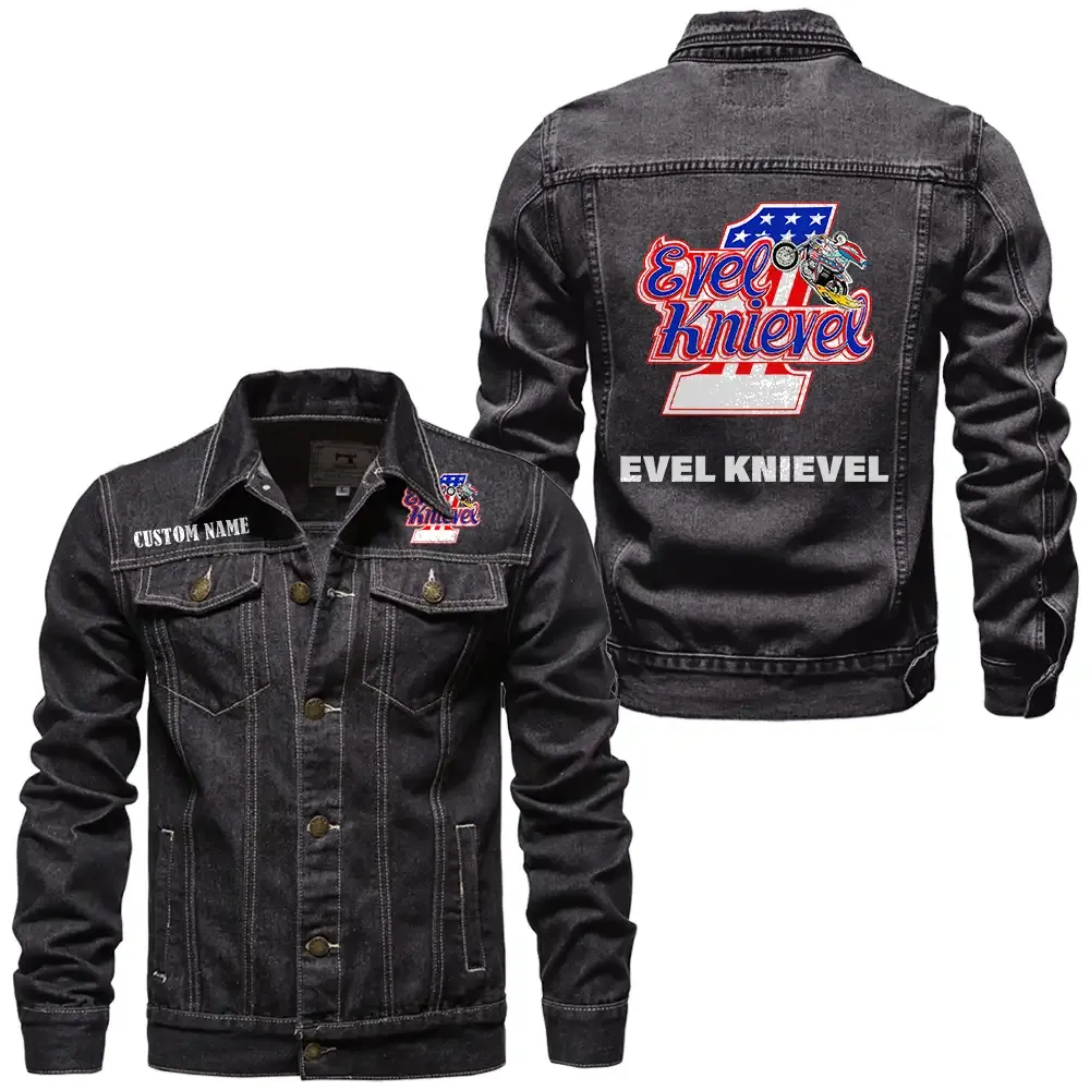 Engine Spirit Denim Jacket, Performance Denim for Riders CAR190 - Black