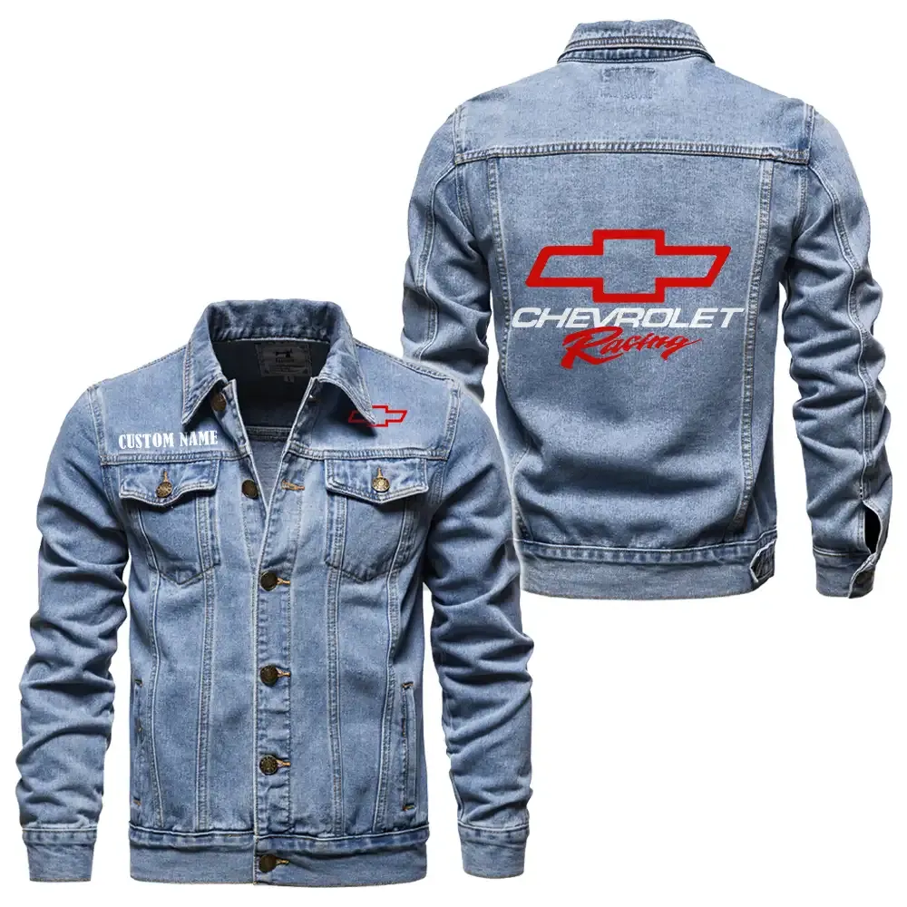 Everyday Energy Denim Jacket, Car Culture Denim Style CAR190 - Light Blue