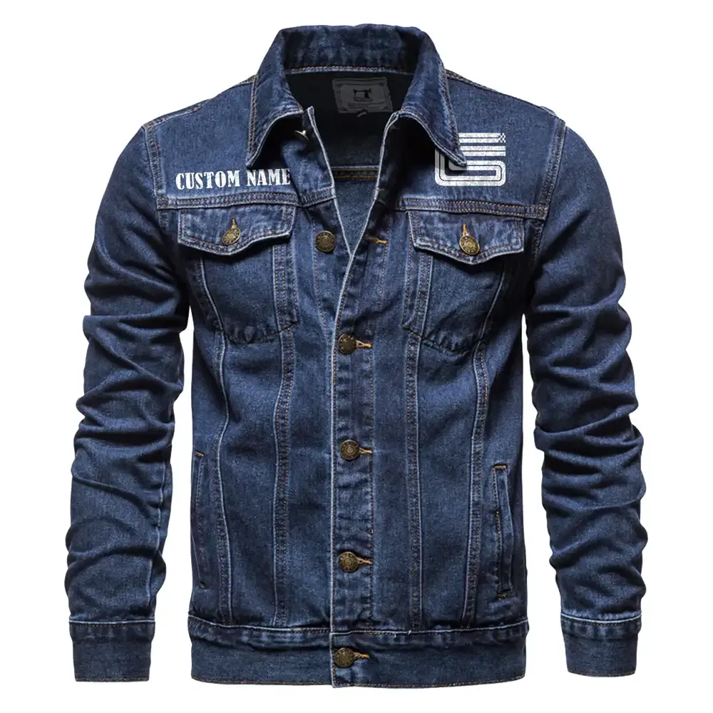 Everyday Fit Denim Jacket, All-Season Denim for Riders CAR190 - Dark Blue