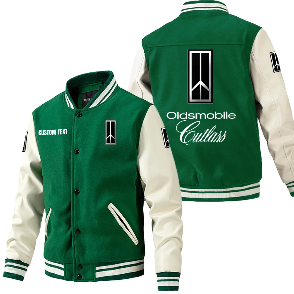 Everyday Motion Leather Baseball Jacket, Everyday Comfort Leather Strength CAR180 - Green