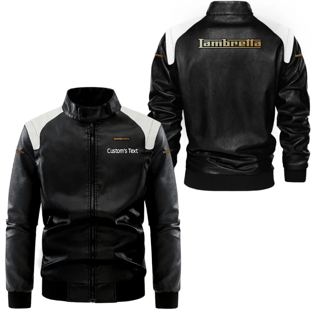 Everyday Ride Black And White Leather Jacket, Black and White Roadwear CAR080