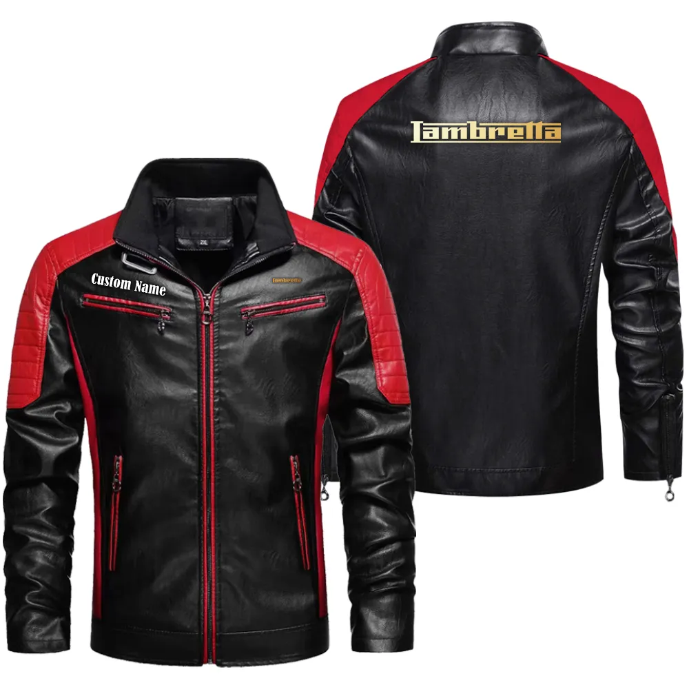 Everyday Ride Men's Pu Leather Jacket, Street-Ready PU Leather Jacket CAR040 - Red