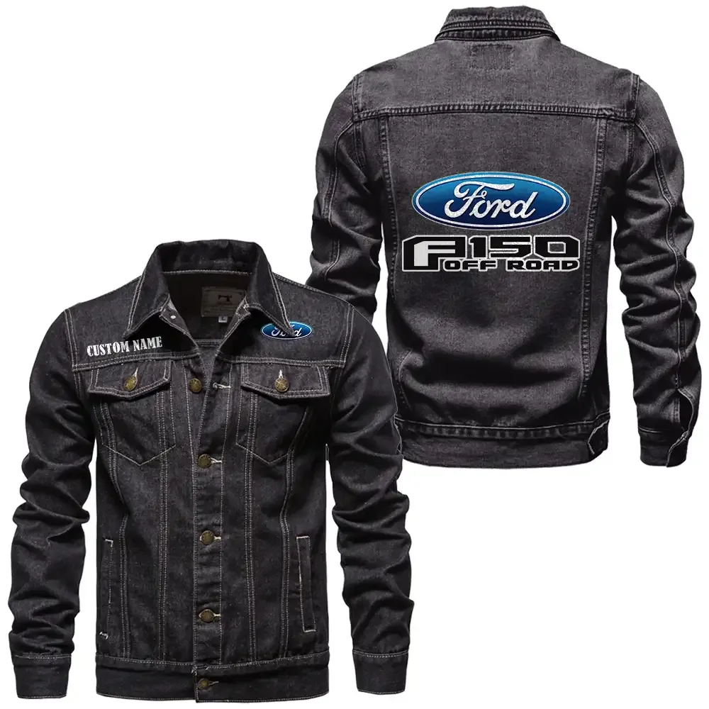 Family Sedan Denim Jacket, Everyday Rugged Denim Jacket CAR190 - Black
