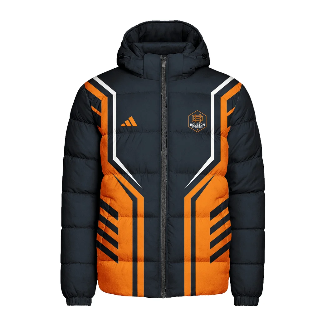 Fan Beat Hooded Cotton Jacket, Premium Sport Fan Puffer HVN1310HD - Image 2