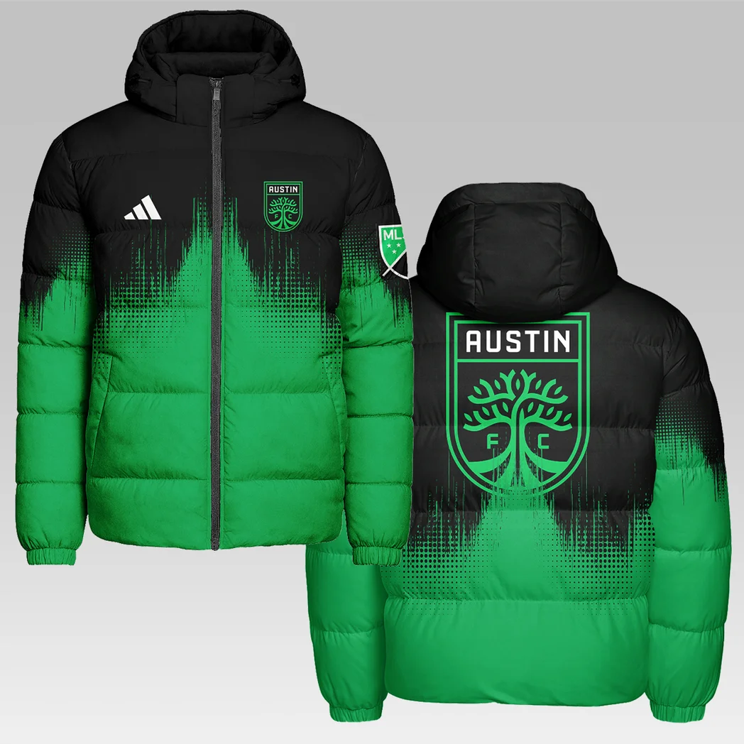 Fan Flow Hooded Cotton Jacket, Classic Cozy Supporter Jacket HVN1312AF