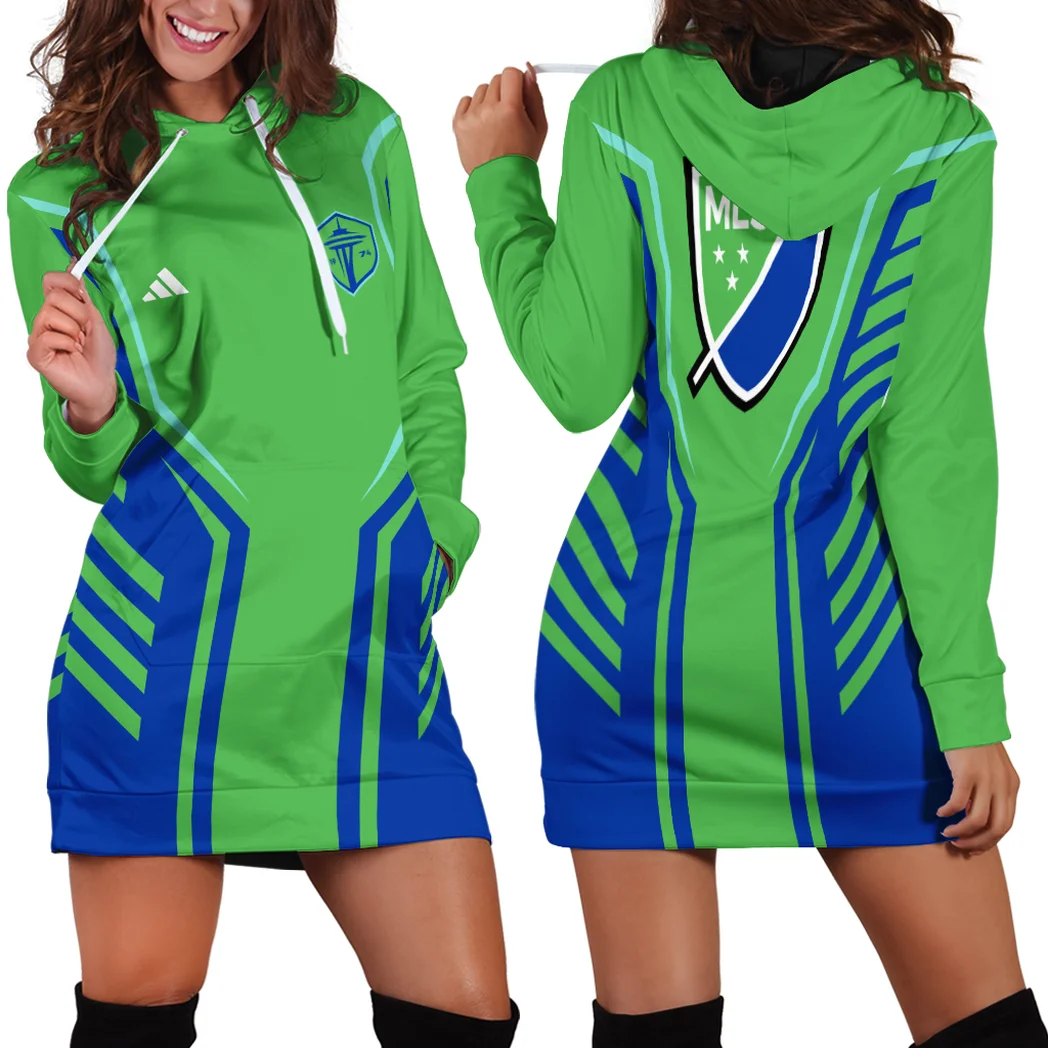 Fan Pulse Hoodie Dress, Essential Women's Hoodie Dress HVN1310SS