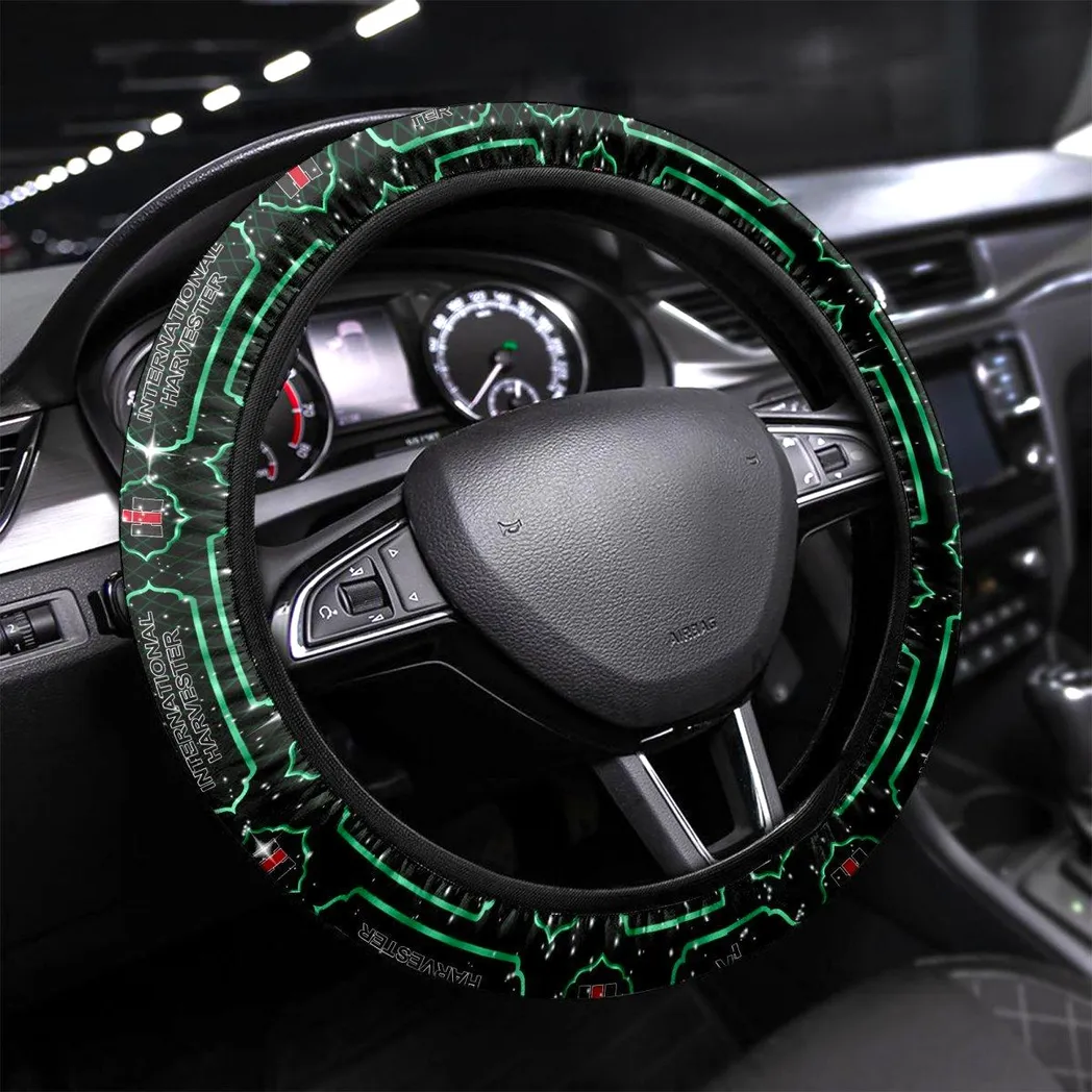 Farm Machine Steering Wheel Cover 3D Print, Motorsport Style Steering Cover CAR145 - Green