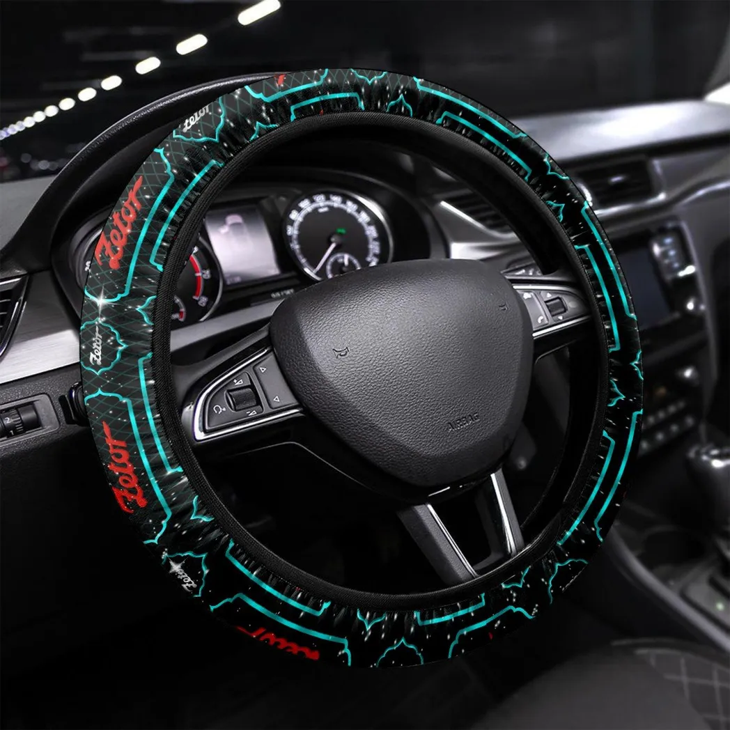 Farm Utility Tractor Steering Wheel Cover 3D Print, Driver's Everyday Comfort Cover CAR550 - Cyan