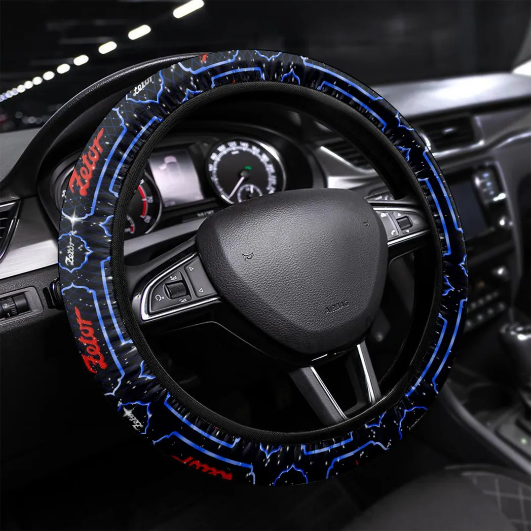Farm Utility Tractor Steering Wheel Cover 3D Print, Luxury Driver Comfort Wheel Cover CAR550 - Blue