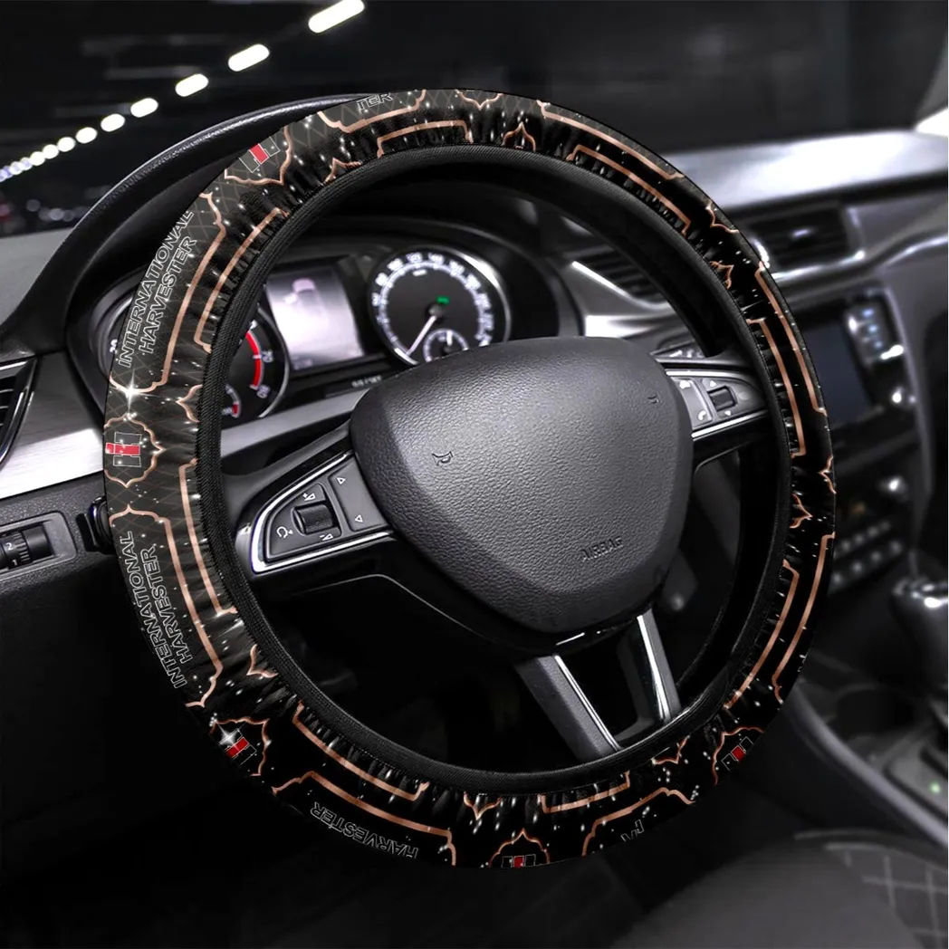 Farm Work Machine Steering Wheel Cover 3D Print, Smooth Ride Steering Cover CAR145 - Brown