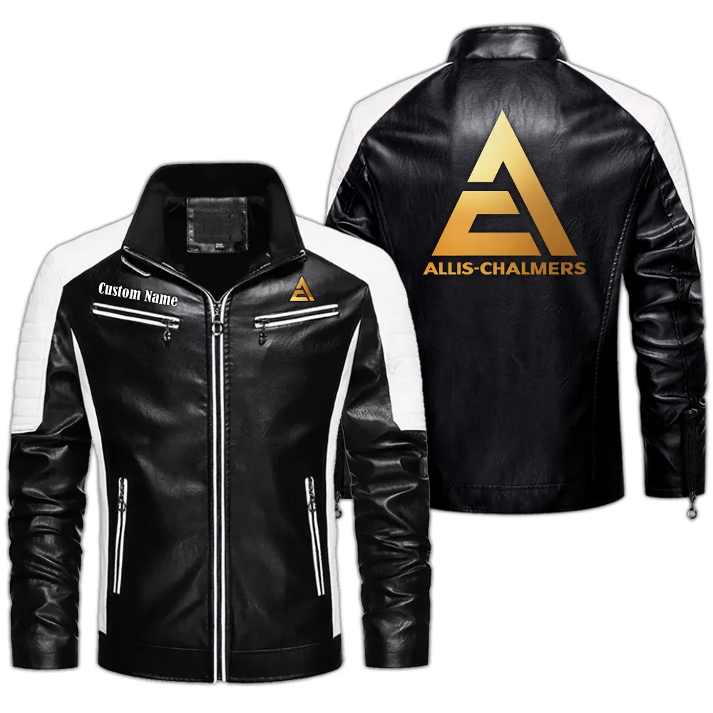 Farming Vehicle Men's Pu Leather Jacket, Rider Pride PU Jacket CAR040 - Black