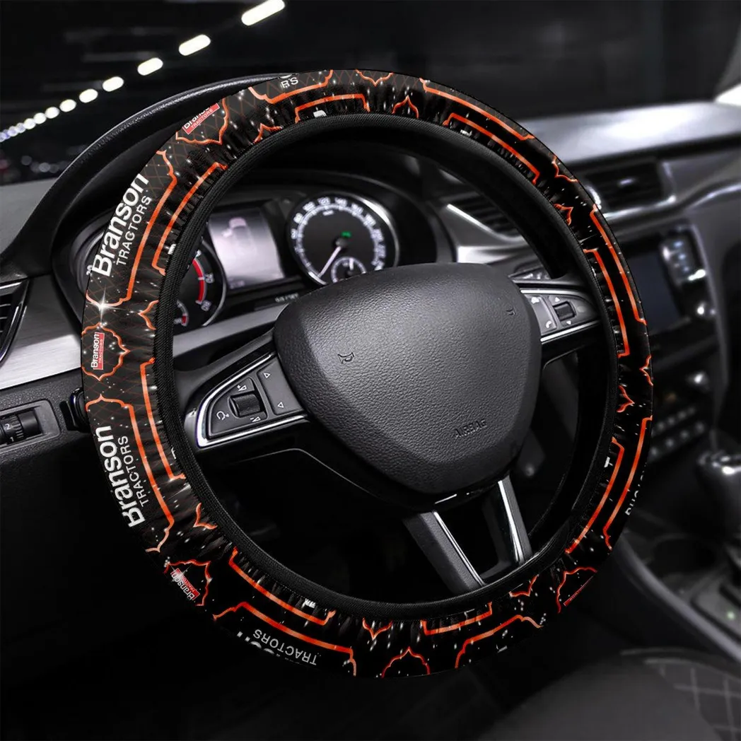 Field Tractor Steering Wheel Cover 3D Print, Performance Car Enthusiast Wheel Cover CAR145 - Orange