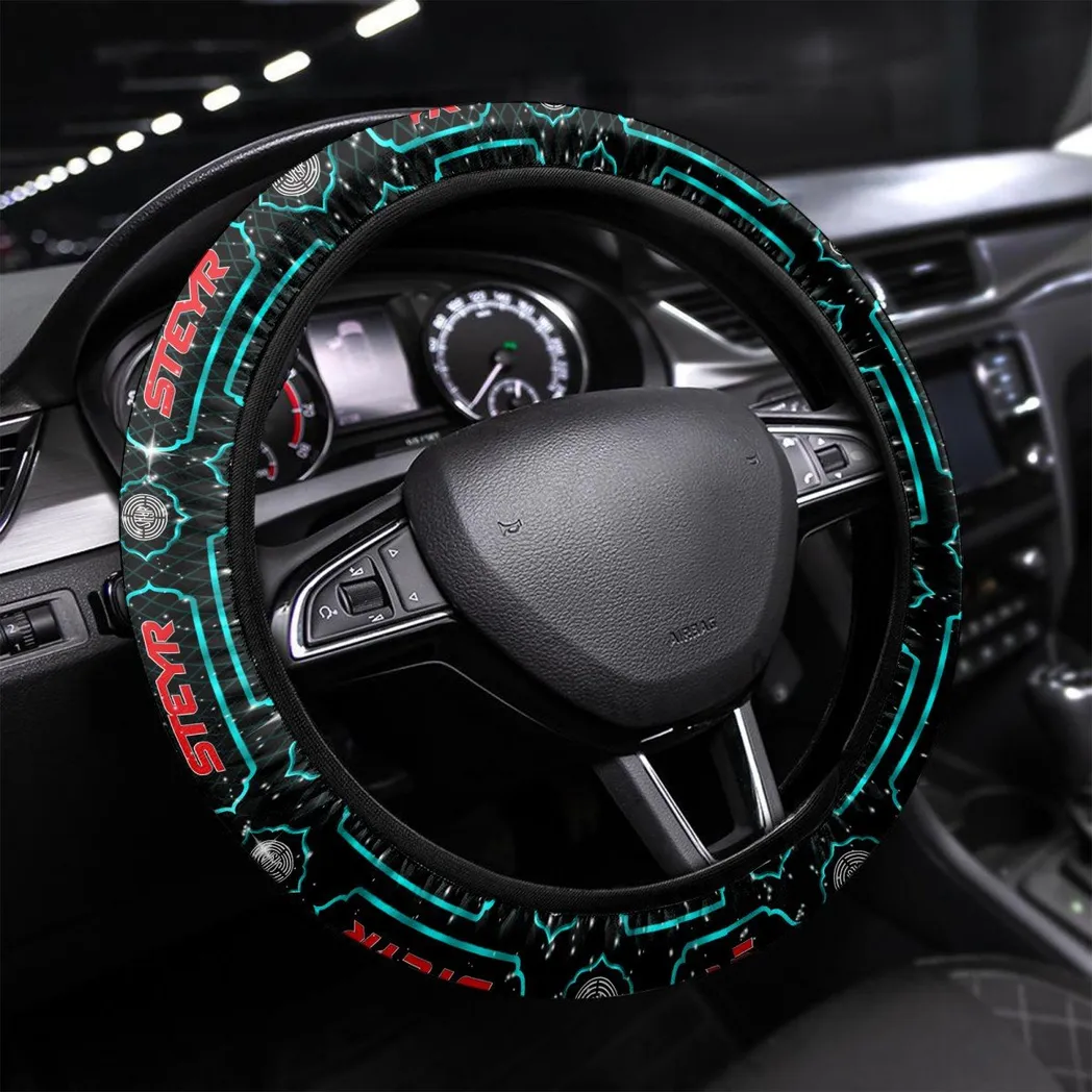 Field Work Tractor Steering Wheel Cover 3D Print, Everyday Car Enthusiast Cover CAR550 - Cyan