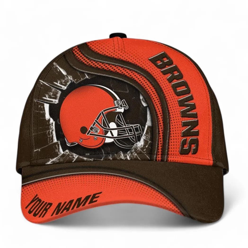 Football Brown Crew Classic Cap, Sporty Comfort Bold Vibe NFL021 - Image 2